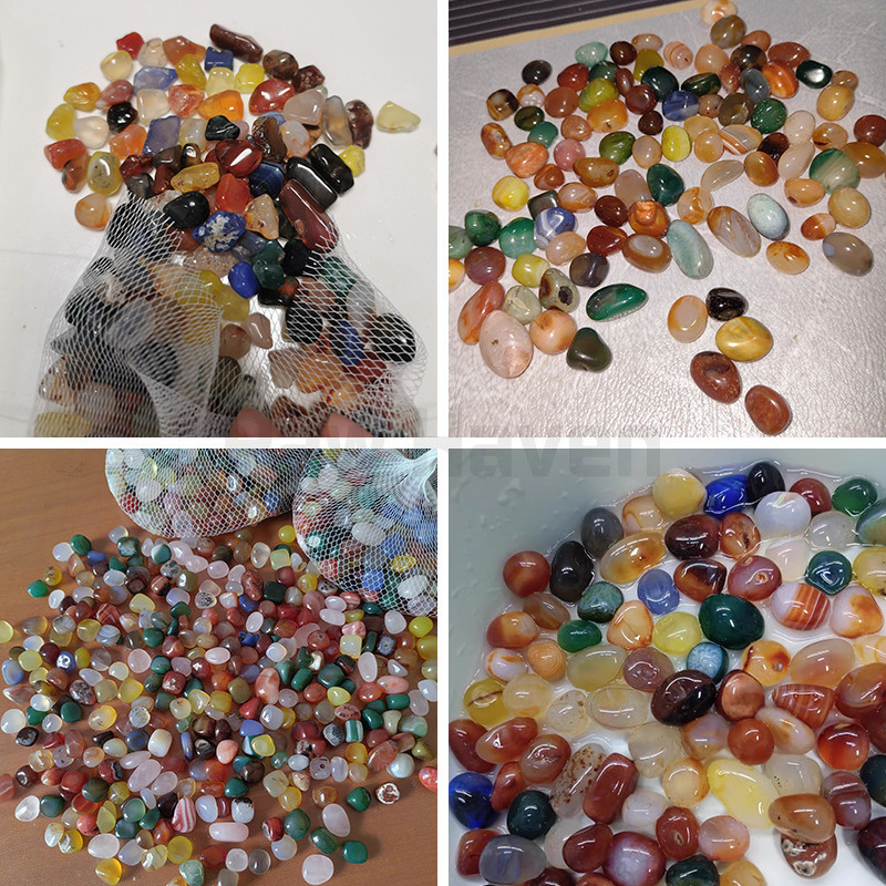 250g Colorful Natural Pebbles Fish Tank Stone Aquariums Colorful Stone ...