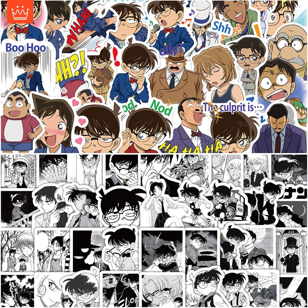 J· Detective Conan Stickers Set Japanese Anime Graffiti Waterproof ...
