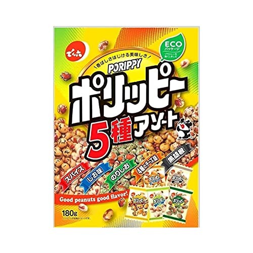 🇯🇵 Denroku Porippy Peanut Snack 5‑Flavor Assortment 180g – Japan ...