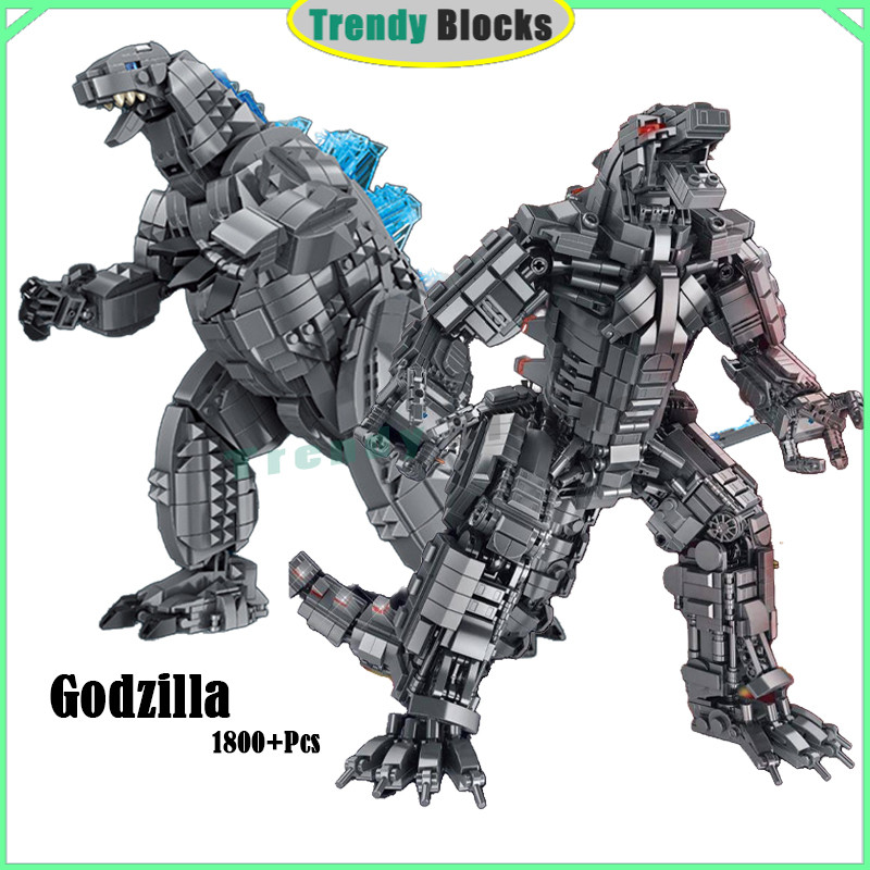 687001/687003 Big Godzilla Building Blocks Mecha Godzilla Dinosaur ...