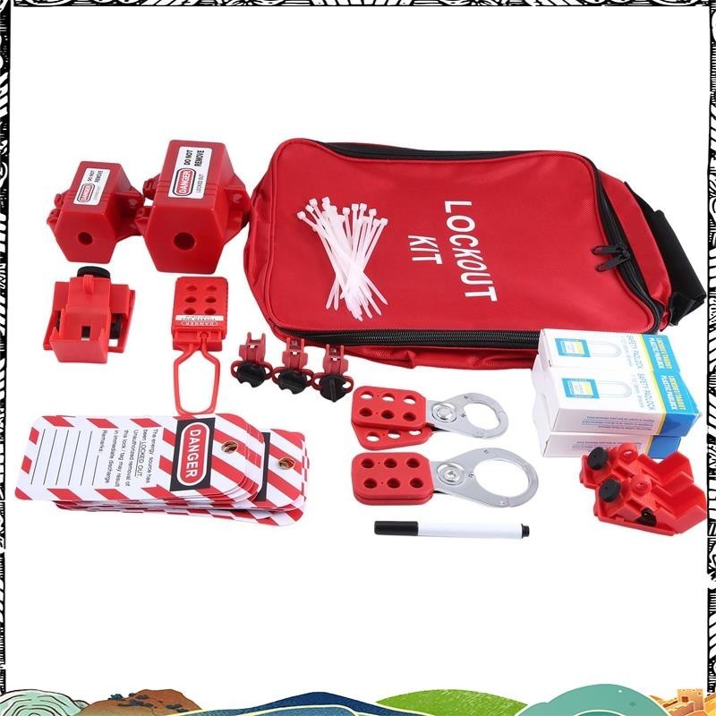 1Set Lockout Tagout Kit Clamp-on Circuit Breaker Lockout Circuit ...