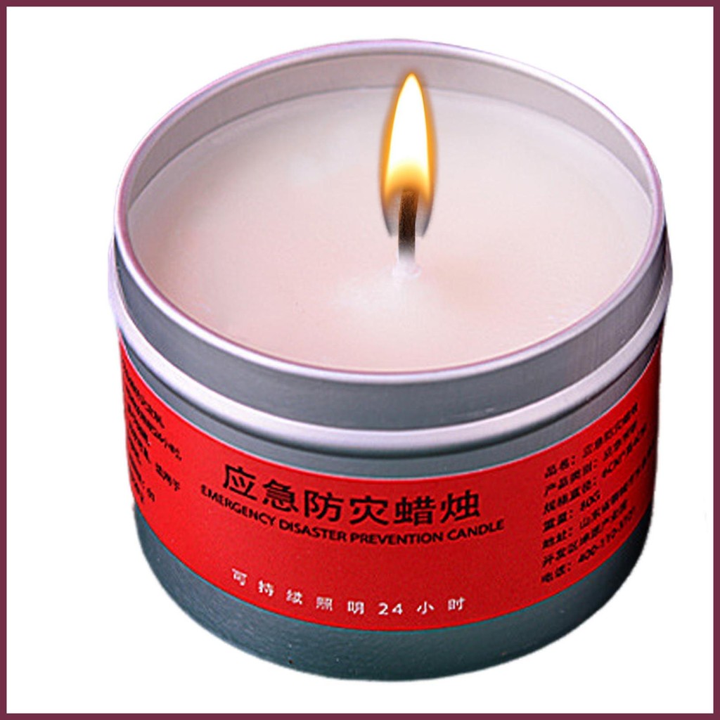 Candle with Metal Can Smokeless Windproof Candle Cans with Metal Can