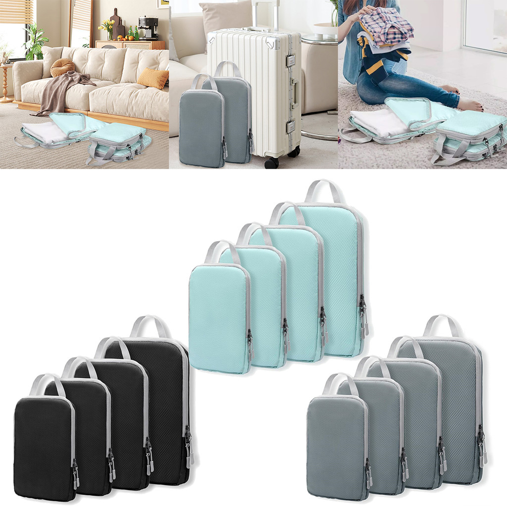 2024 New Travel Compression Packing Cubes Bag Portable Suitcase Clothes ...