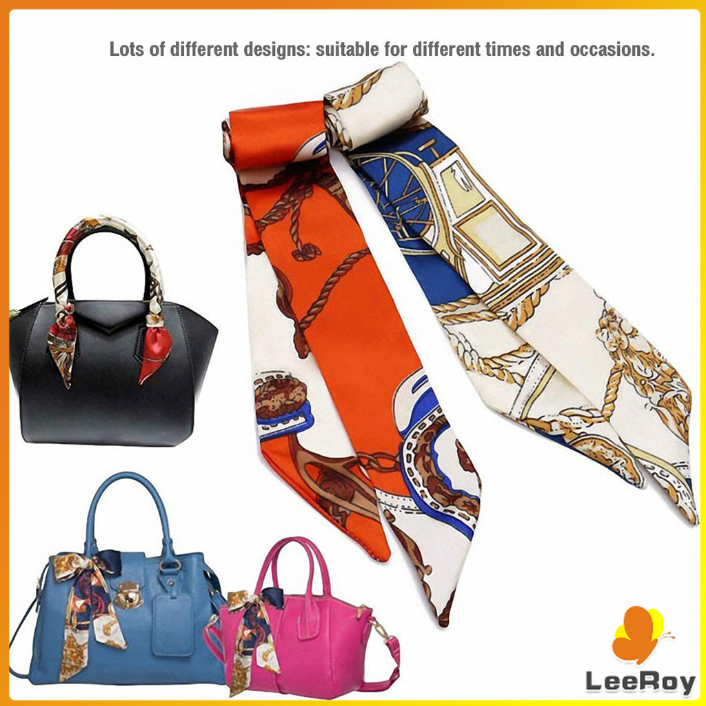 LRY Silk Scarf Fashion Bag Pouch Ribbon Strap Scarf Scarf Pack Hair ...