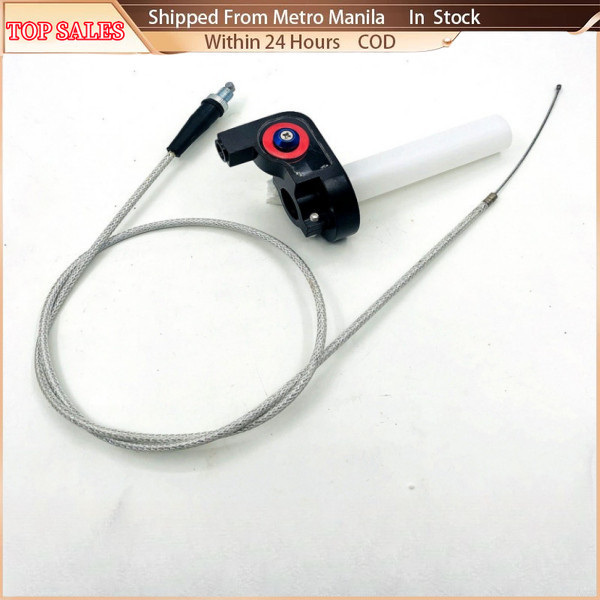 YONGYAO Quick-Action Gasgriff Mit Kabel – Für 50–250cc Motorräder, 7/8 Zoll (22mm), Rot