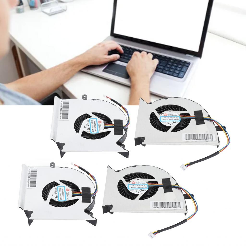 Yaouy Computer Cooling Fan ABS Aluminum Alloy Laptop DC 5V 0.55A Long