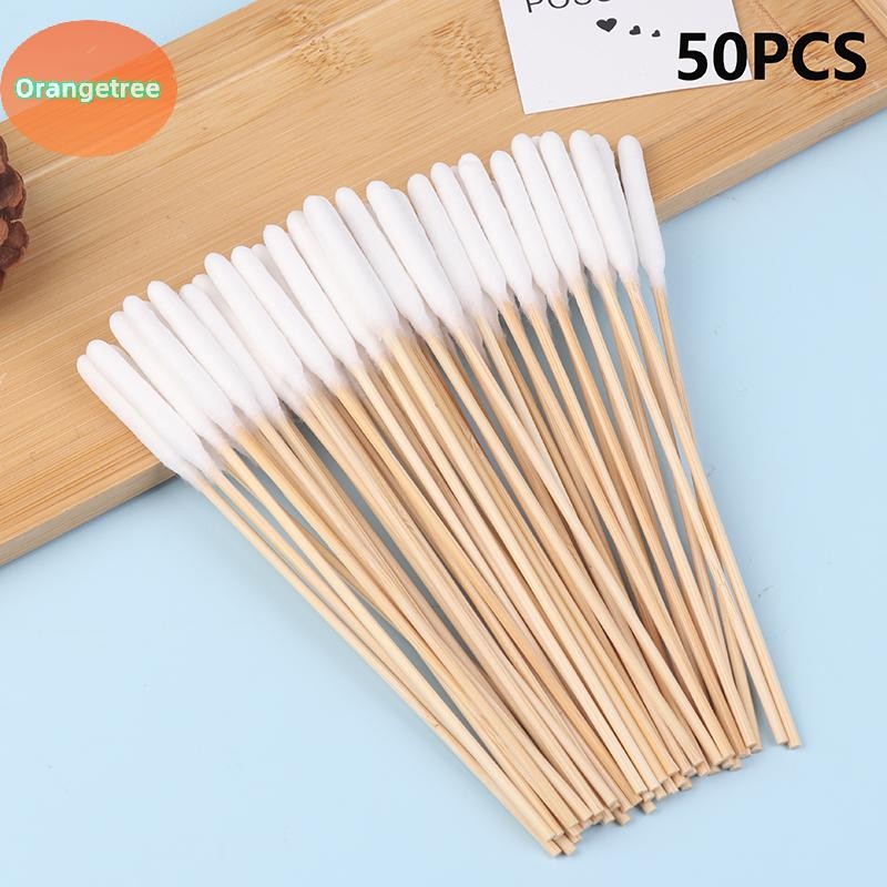 OrangeTree 50 PCS Large Cotton Swabs With Sticks For Pets Big Cotton ...