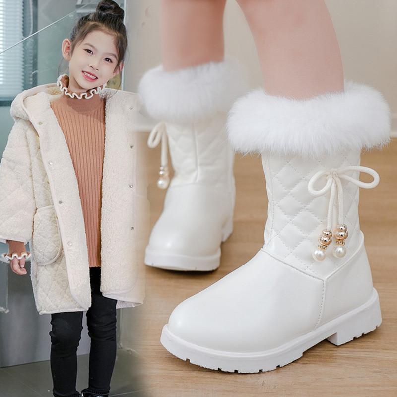 Girls white boots online