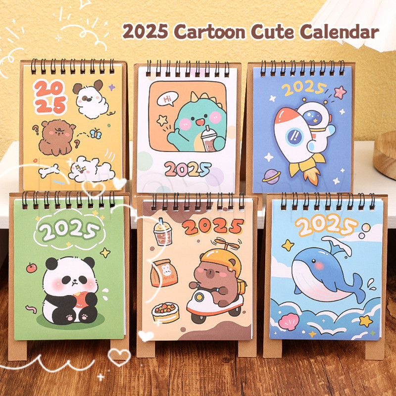 1-2pcs-2025-cartoon-animals-desk-calendar-desktop-ornaments-daily