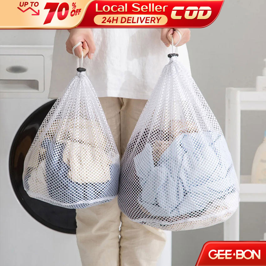 GEEBON Washing Machine Divider Mesh Net Bag Drawstring Laundry Washing ...
