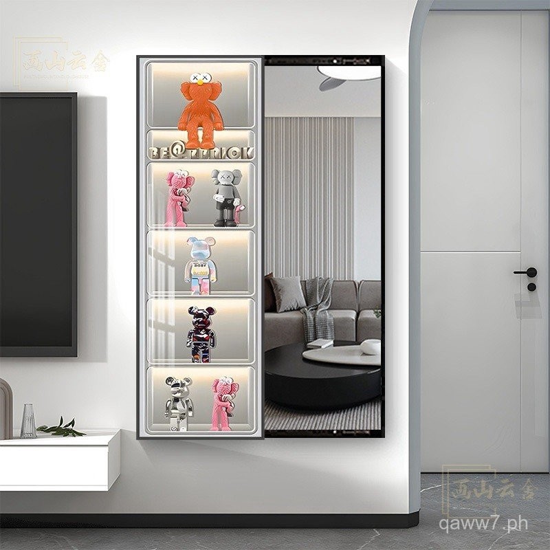 Push-Pull Hidden Full-Length Mirror Hanging Painting Invisible Dressing ...