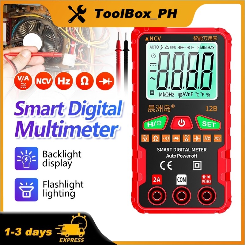 HT123 Digital Multimeter 600V AC/DC 4000 Counts High-Precision Anti ...
