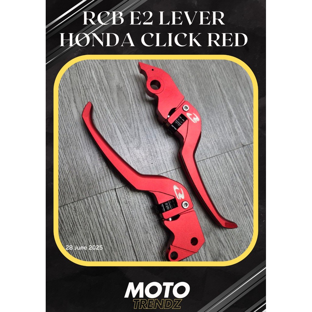 racing boy rcb aluminum lever for honda click red | Shopee Philippines