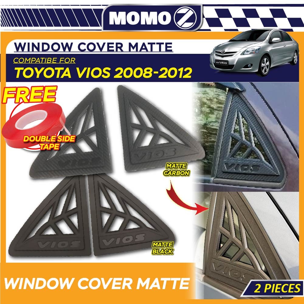 Car Toyota Vios 2008 - 2012 Side Rear Window Cover Mirror Protector ...