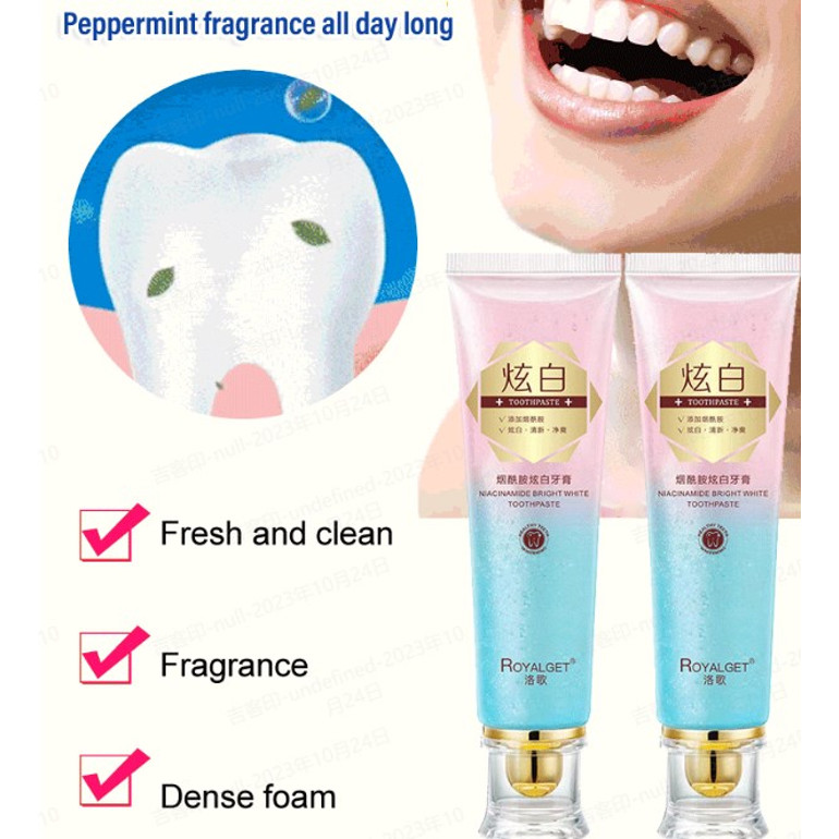 Bright White Toothpaste Whitening Toothpaste Remove Stains Yellow Teeth ...