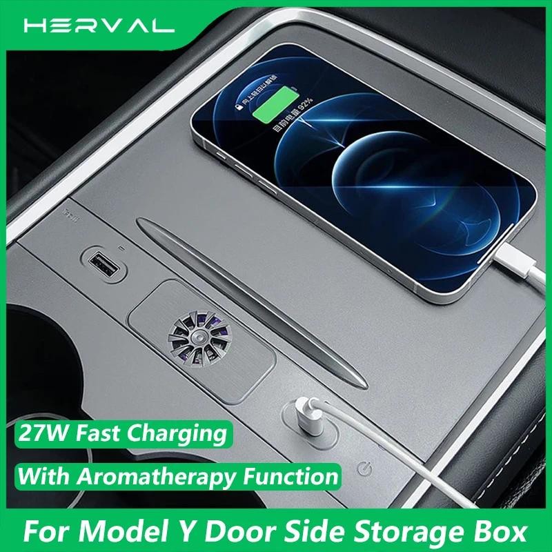 Chargeur Hub USB Embarqué Tesla Model 3 & Y 2021-2023 - Ports USB-C Rapides + Ambiance Lumineuse