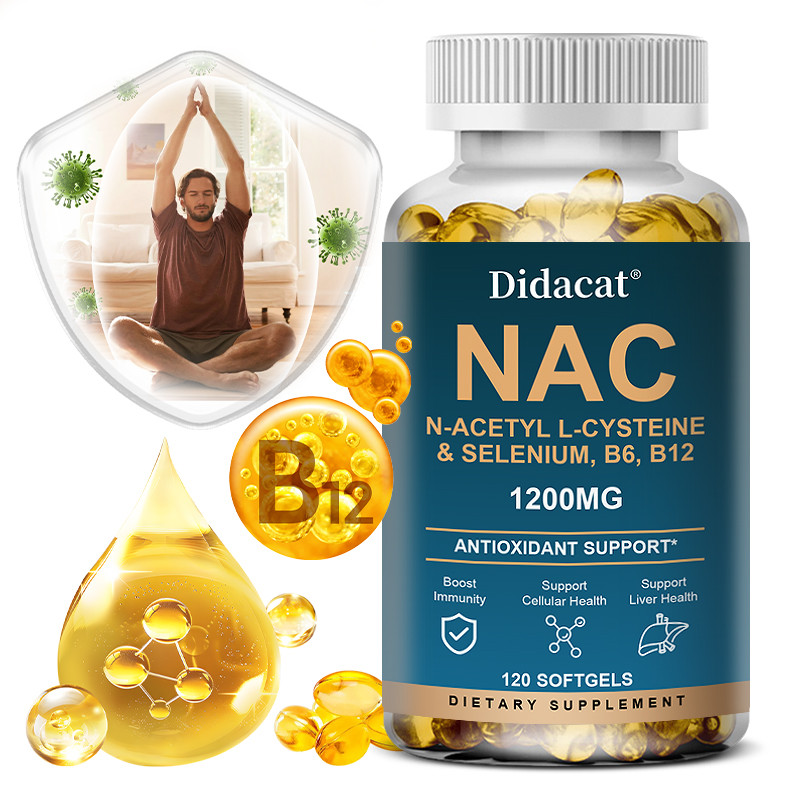 Didacat NAC Supplement - Contains N-Acetyl L-Cysteine & Selenium, B6 ...