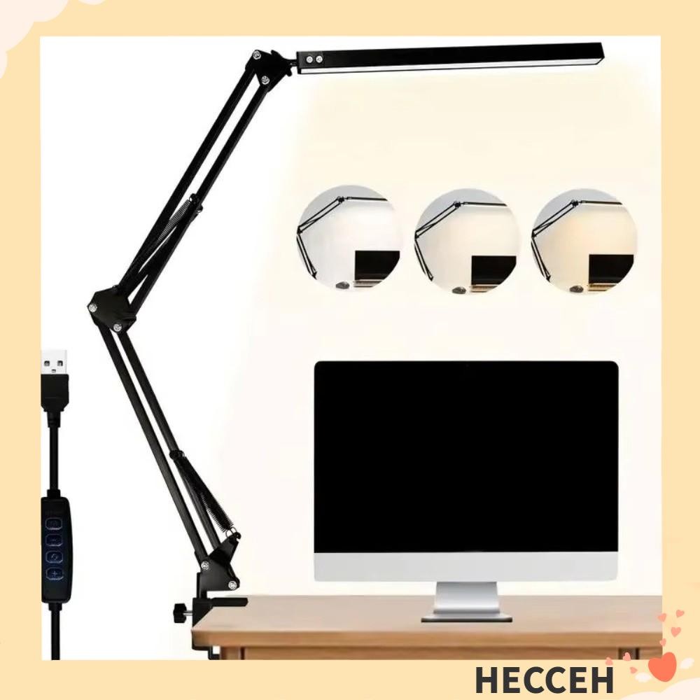 HECCEH USB Table Light, 3 Color Temperatures 10 Brightness Levels ...