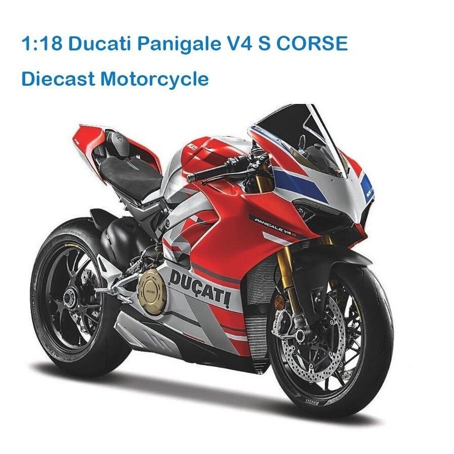 Ducati Panigale V4 S Corse Moto Moulée Sous Pression Modèle 1:18 | OEM