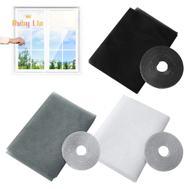 Ruby Lin Anti Fly Mosquito Net Window Screen Mesh Adhesive Mosquito ...