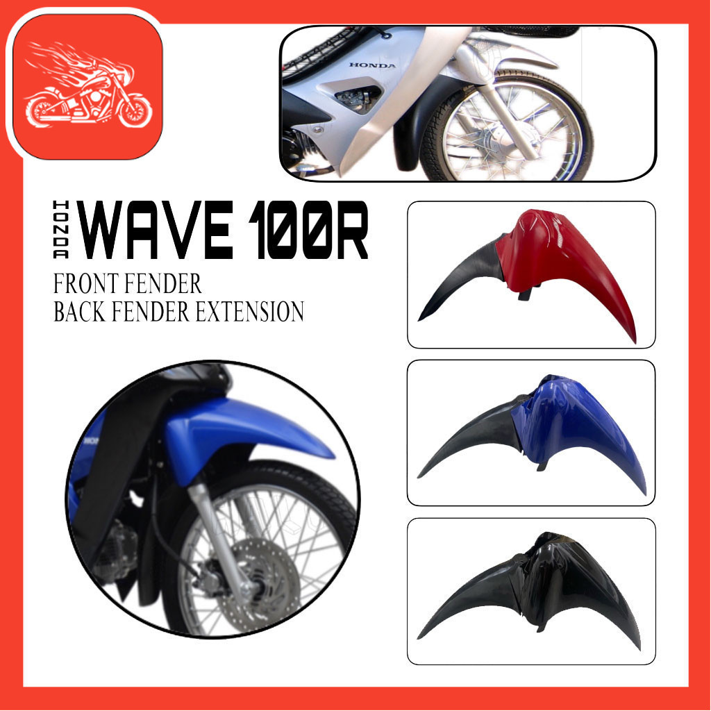 WAVE FRONT FENDER AND BACK FENDER EXTENSION 100/100R | Shopee Philippines