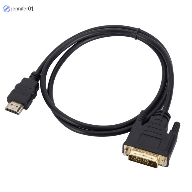 jen 4K HD High Definition Multimedia Ports To DVI Adapter Cable 24+1