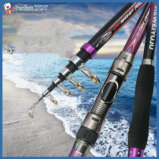 Perfect 2.1/2.4/2.7/3.0/3.6m Sea Pole Throwing Rod Long-distance ...