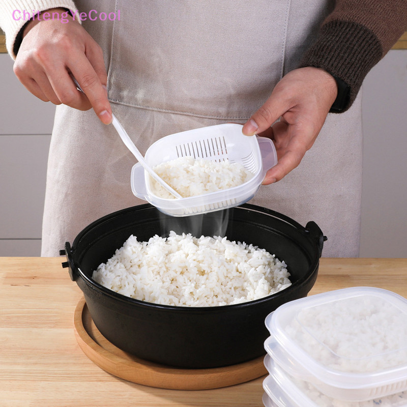 【HGPH】 Food Storage Box Rice Fruit Preservation Container Microwave ...