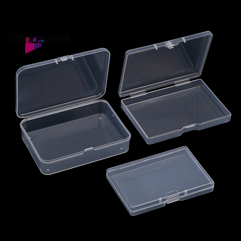 Handsome- 2PCS Desk Organizer Box INS Transparent Rectangular Photocard ...