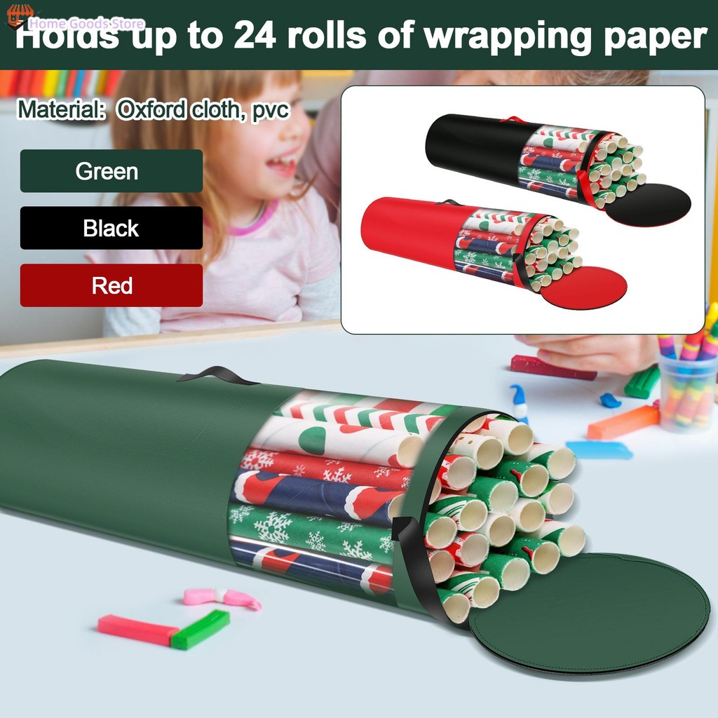 Wrapping Paper Storage Bag 40 Inch Wrapping Paper Organizer Wrapping ...