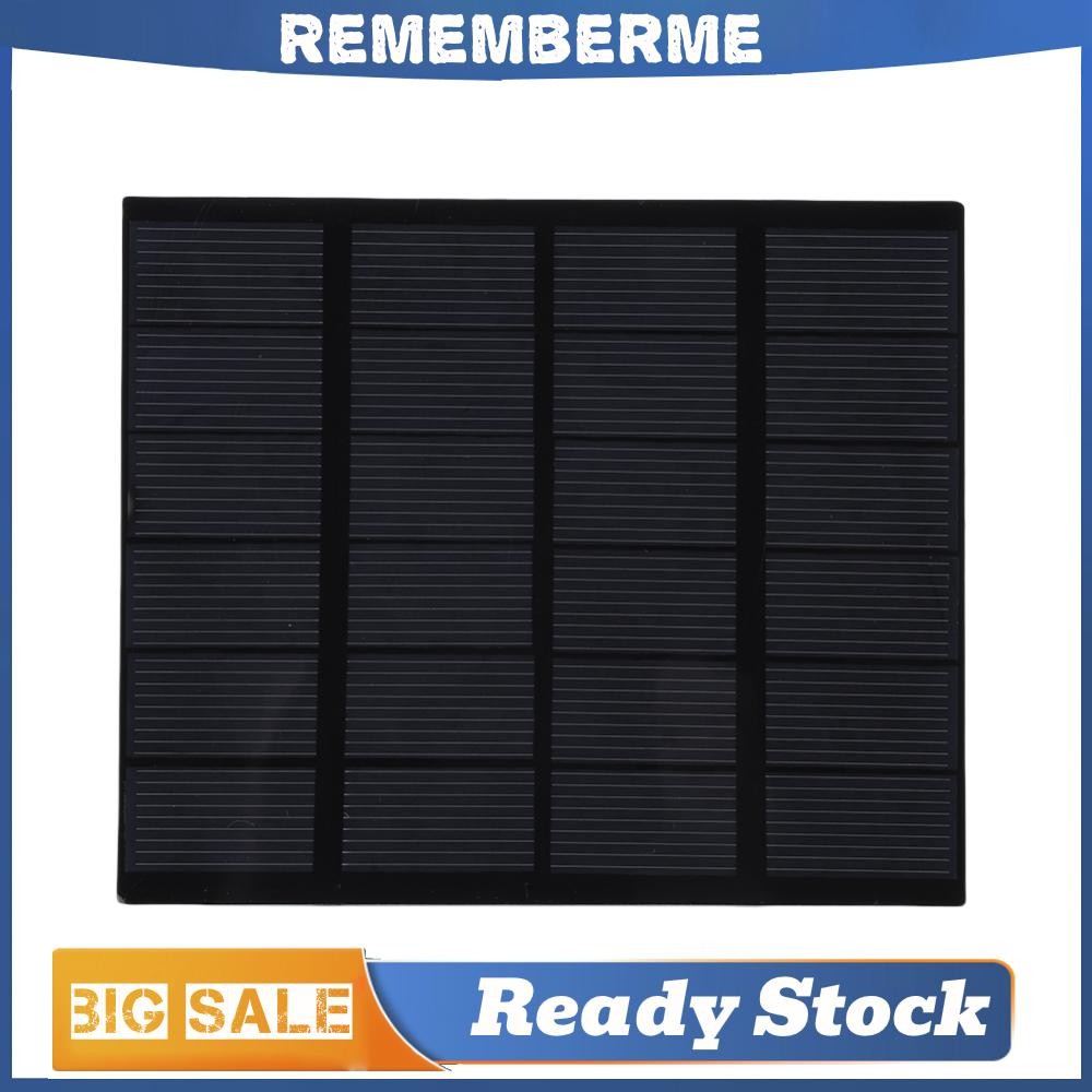 1.5W 6V Mini Solar Panel 110x92mm Polysilicon DIY Solar System Plate ...