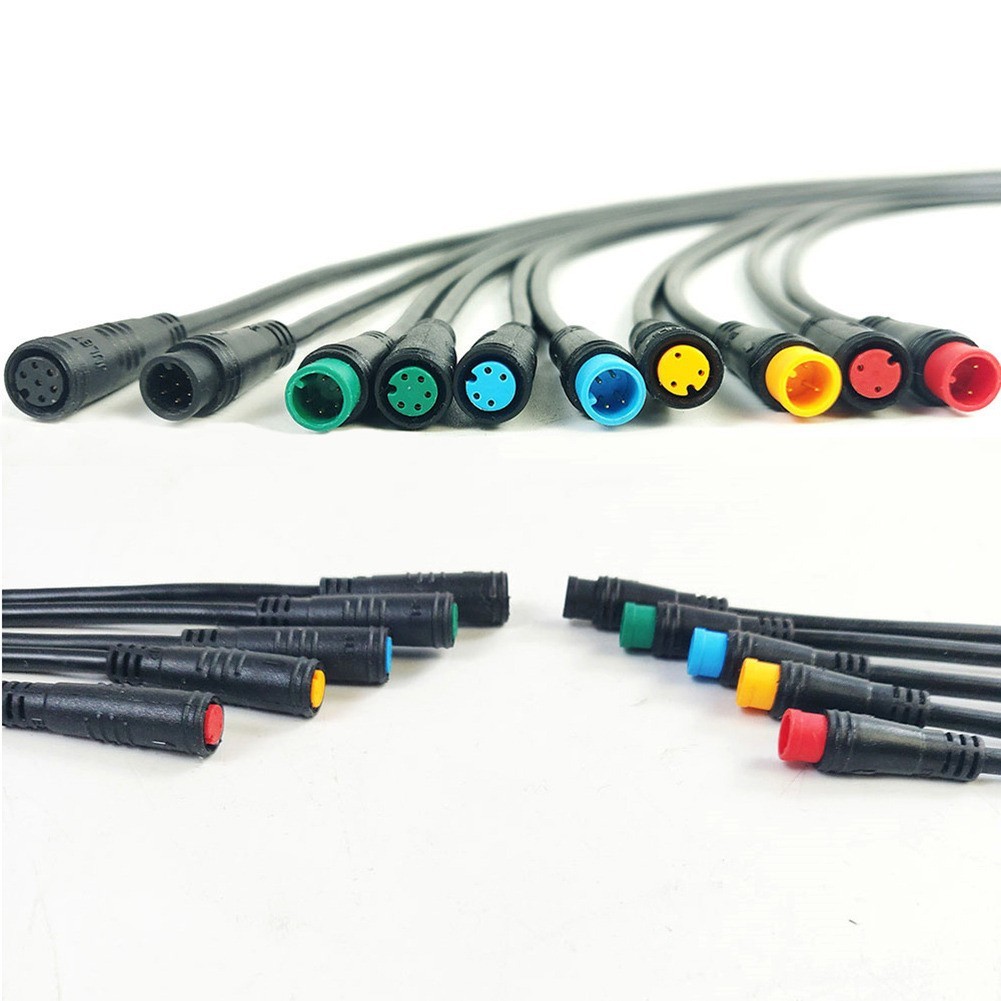 Produktbild von E-Bike Signalkabel Stecker Wasserdicht – 6-polig, 80cm Verlängerung, Julet Kompatibel, Für 2-6 Pins (weiblich)