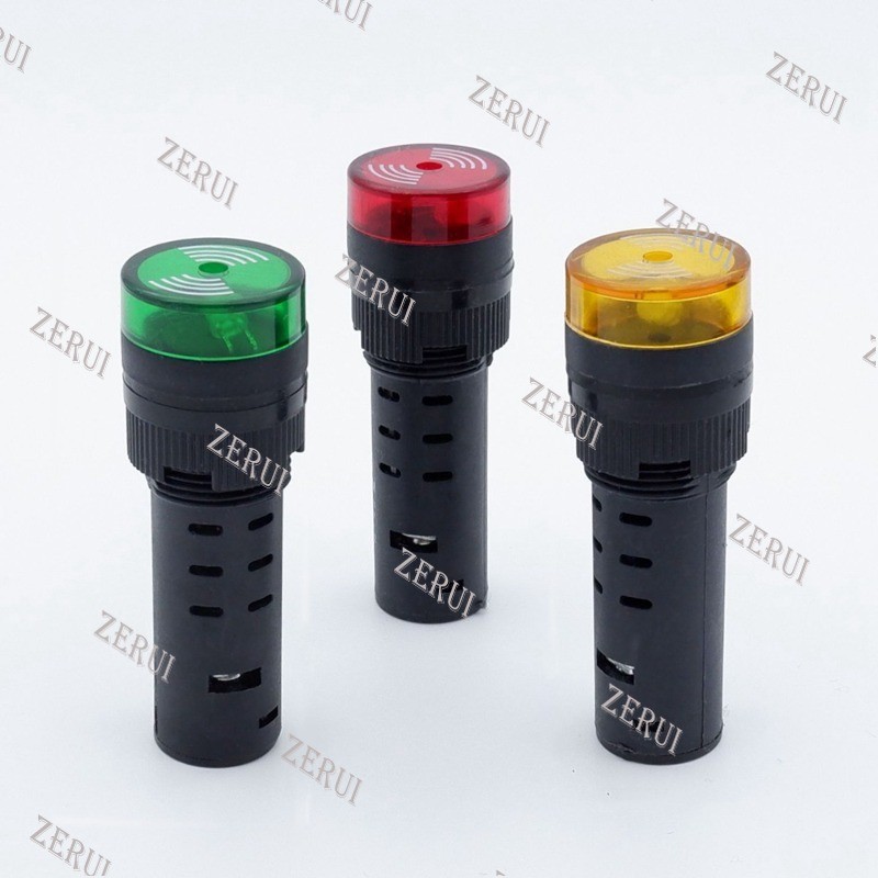 ZR For Buzzer 16mm Flash LED Alarm Indicator Light Signal Lamp low ...