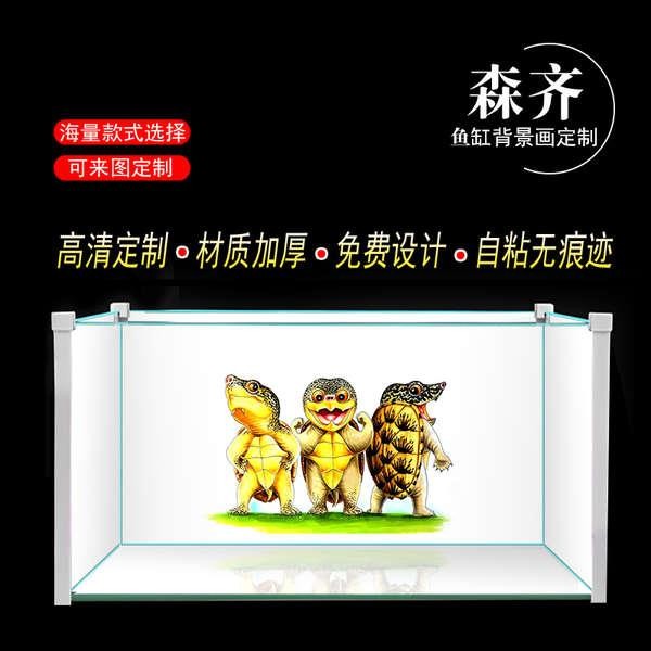 Fish Tank Turtle Tank Background Drawing Paper HD Customized Egg Turtle