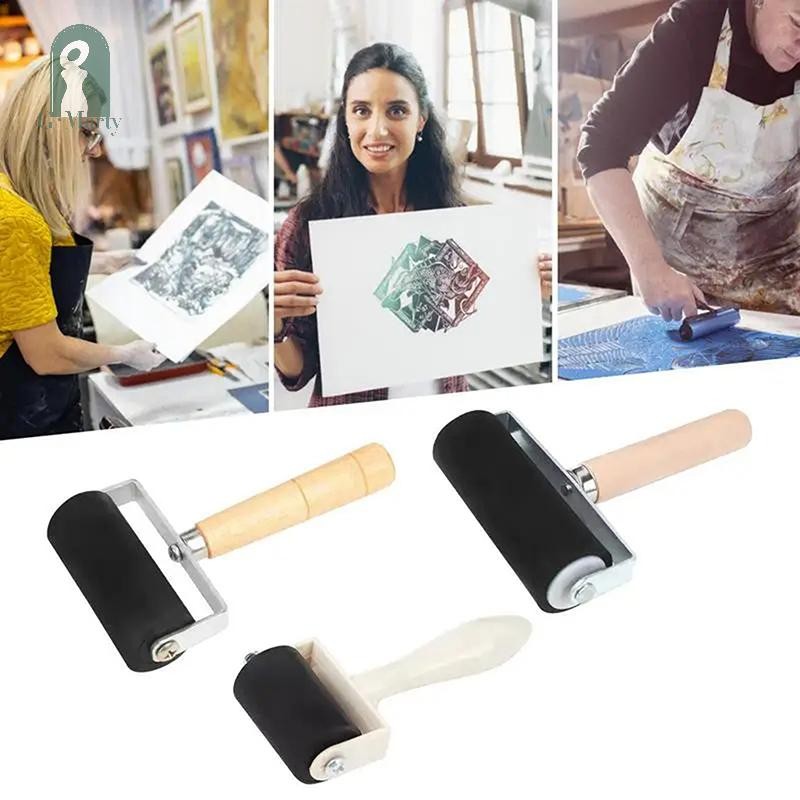 GMARTY Rubber Roller Brayer Ink Paing Printmaking Roller Art Craft ...