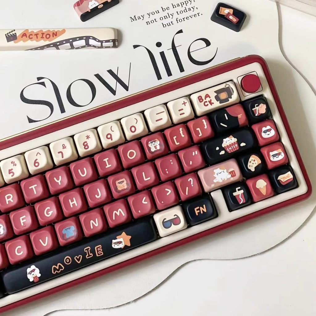 Time Movie Theater Keycap EOA Profile 133 Keys PBT Five-sided Dye ...