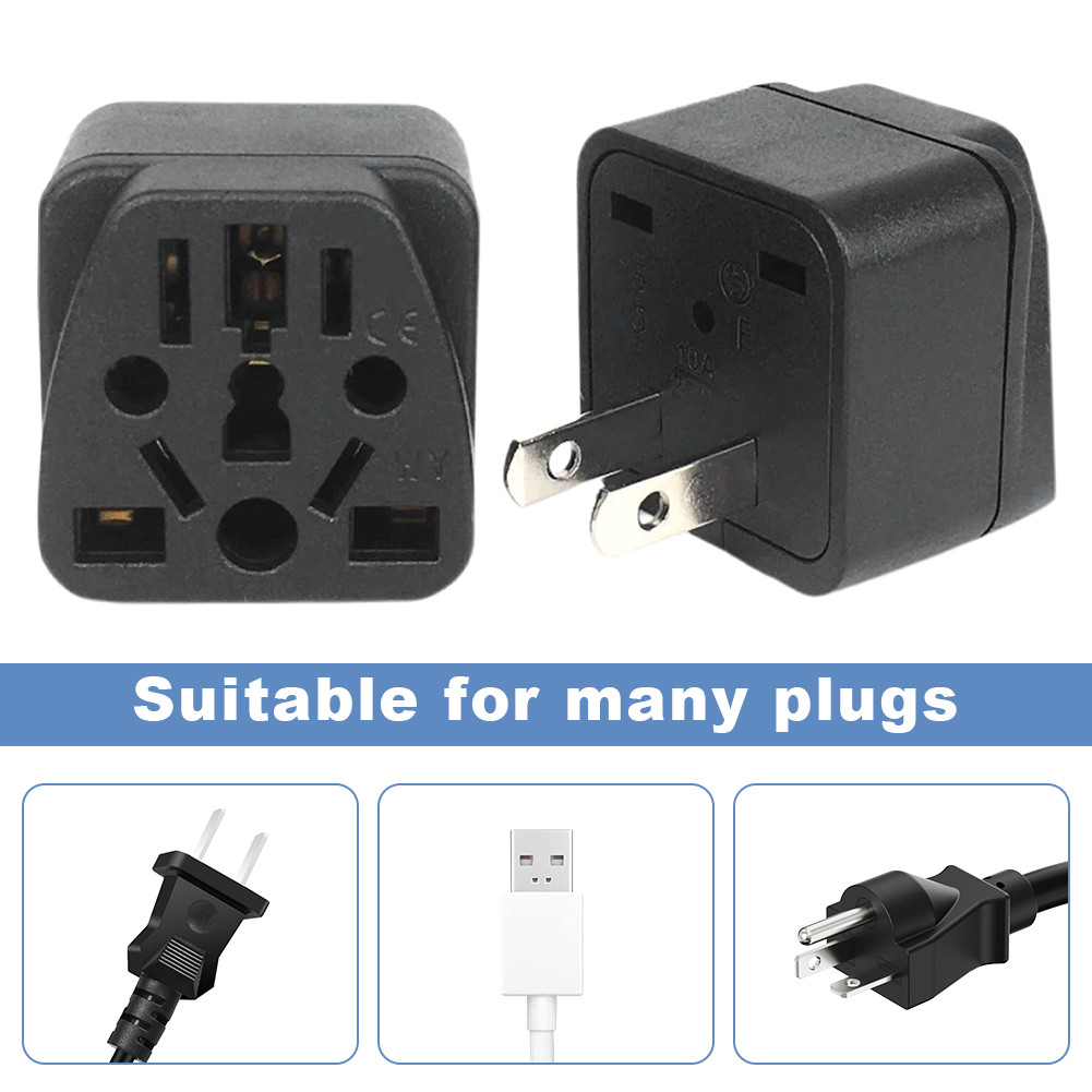 Adapter Multi-function Plug Converter 10A 250V Travel Portable Power ...