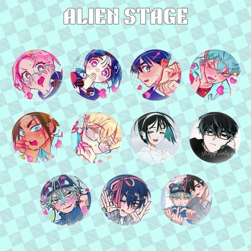 Alien Stage - ALNST - MiziSua IvanTill HyuLuka | Button Pin | Can Badge ...