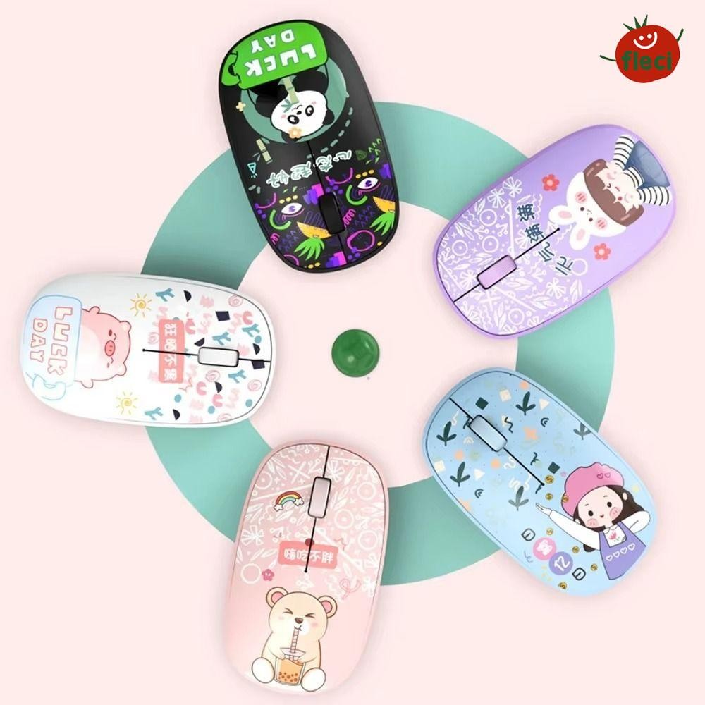 FLECI Wireless Mouse, 2.4Ghz Silent Bluetooth Mice, Mini Bluetooth 5.0 ...