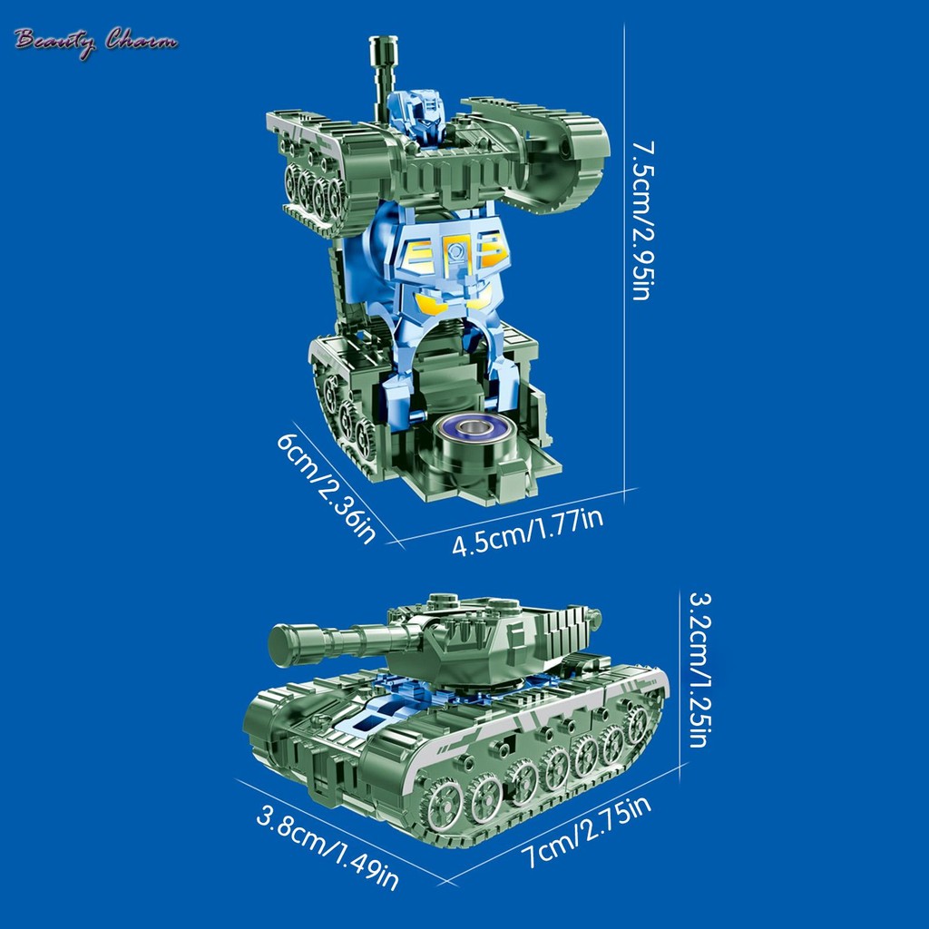 Robotic Tank Fidget Toy Transforming Tank Robot Fidget Spinner for ...