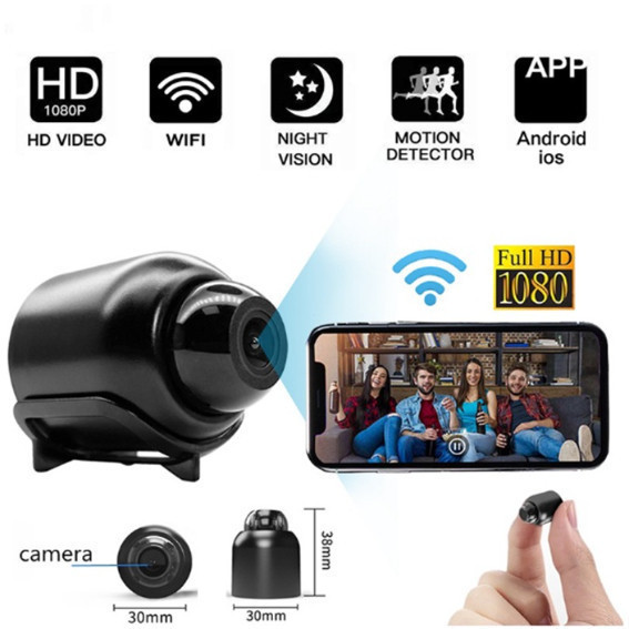 X5 HD 1080P Mini WiFi Night Vision Smart Remote Monitoring Camera ...
