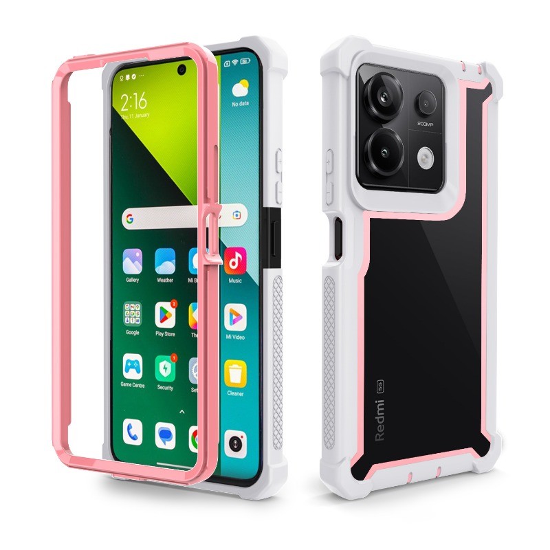 Double layer anti drop structure phone case For Redmi Note 14 13 12 11 ...