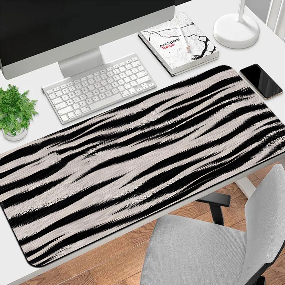 Pink Leopard Computer Mouse Pad Anti-Slip Extended Gaming Desk Mat For ...