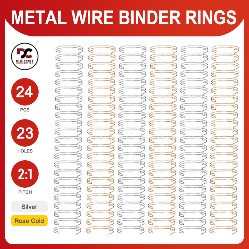 Creative Metal Wire Rings 24Pcs Binder - Easy Page Turning for ...