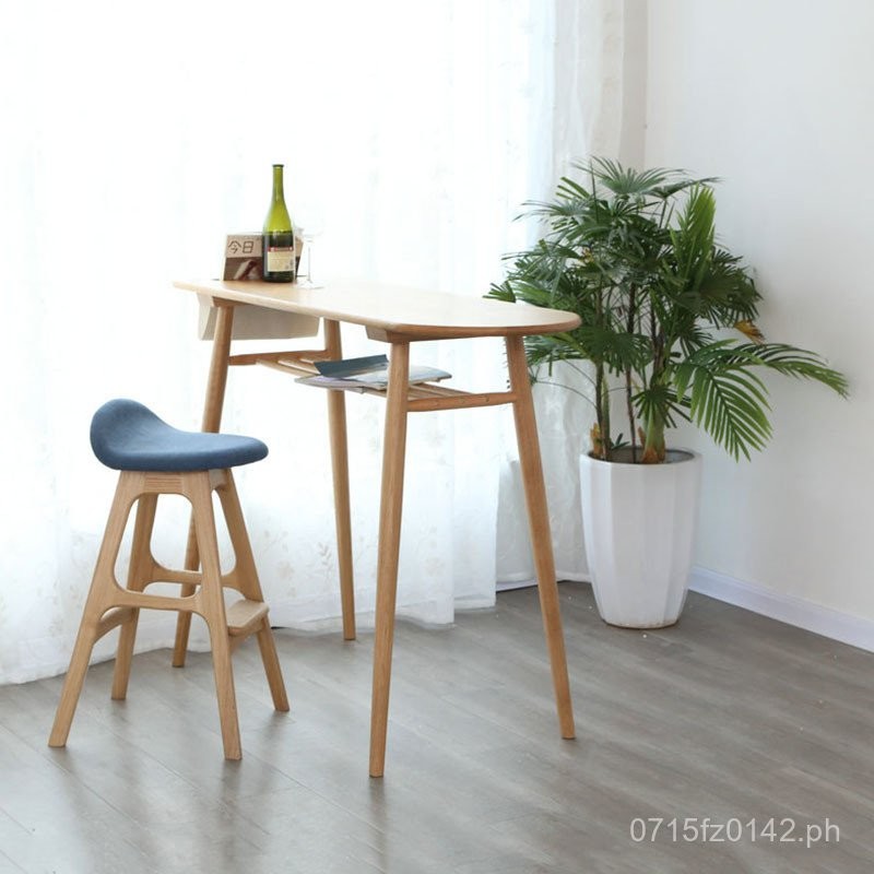 Bar Table Home Use Oak Bar Counter Table Japanese Modern Minimalist ...