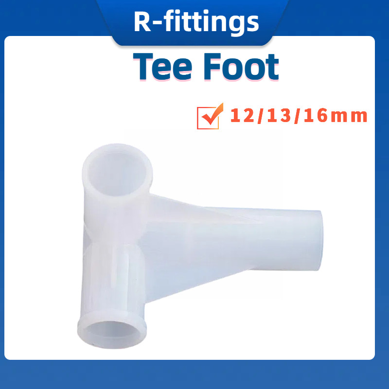 Plastic Inner 12 13 16 25mm pipe connector 3 way cross foot joint Cloth ...