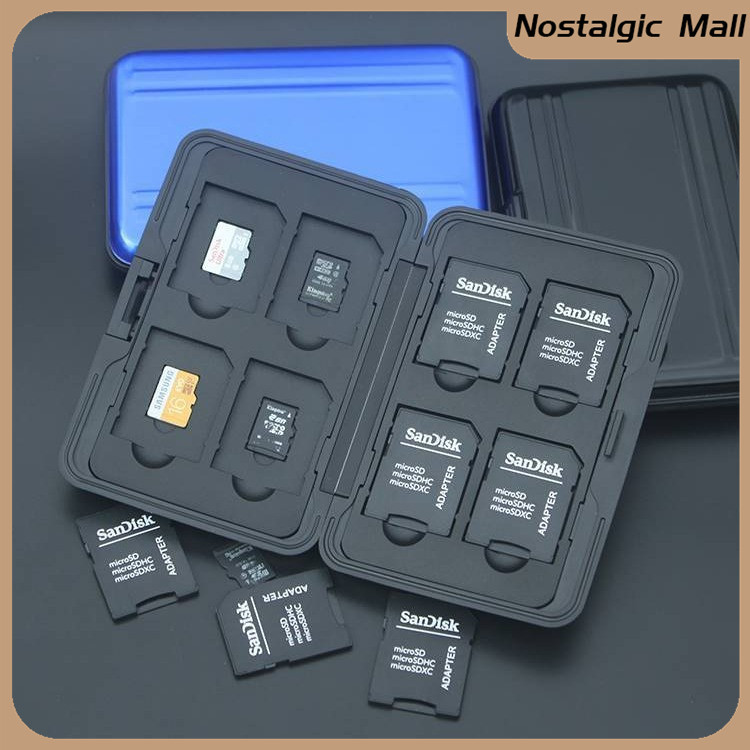Professional Memory Card Case 8 Slots SD Card Storage Holder Soft Foam ...