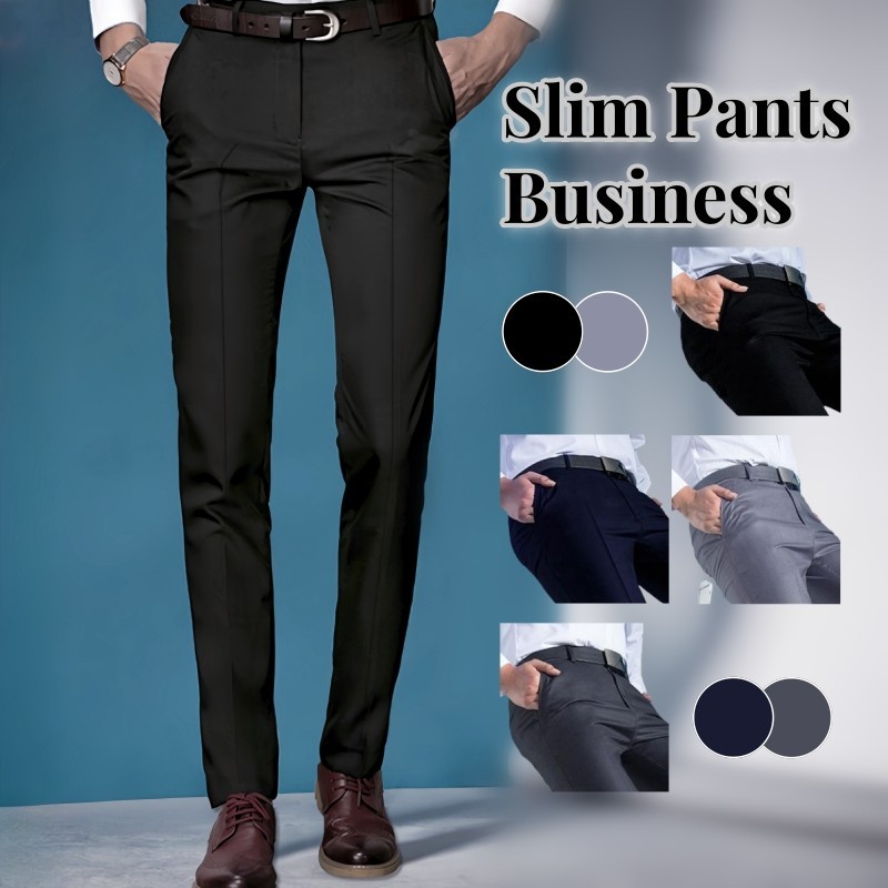 Ready stock Formal Pants for Men Slim Fit Korean Casual Long Pants Plus ...