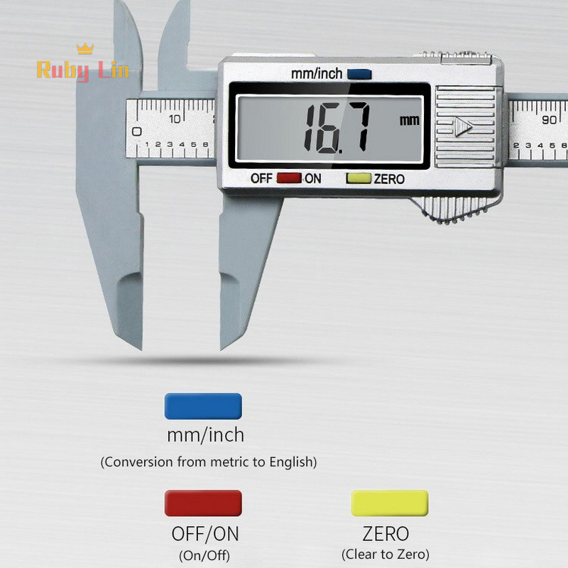 Ruby Lin 0-150mm Electronic Digital Display Vernier Caliper Carbon ...