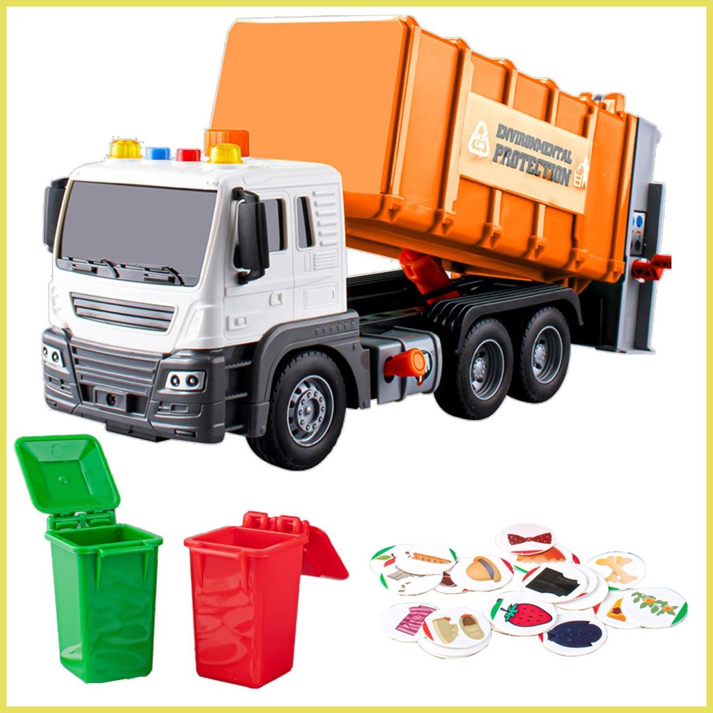 Toy Garbage Truck Play Trucks Safe Realistic Truck Toys Interactive ...